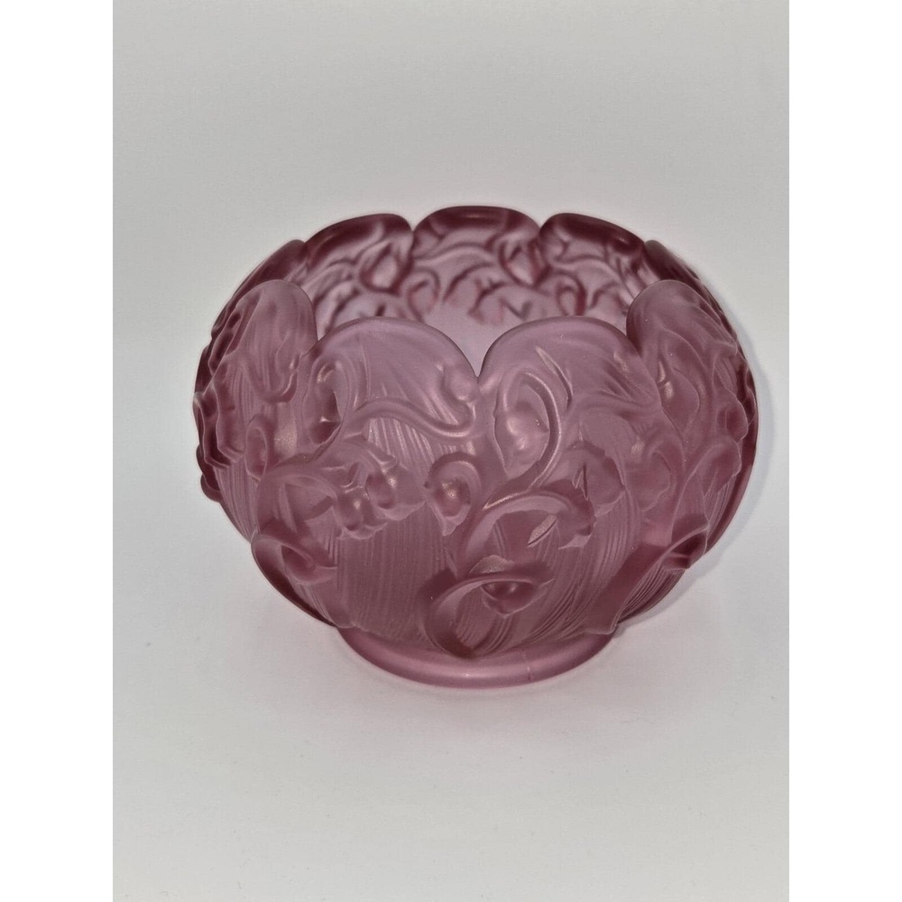Fenton Rose Magnolia‎ Pink Lily of The Valley Rose Bowl
